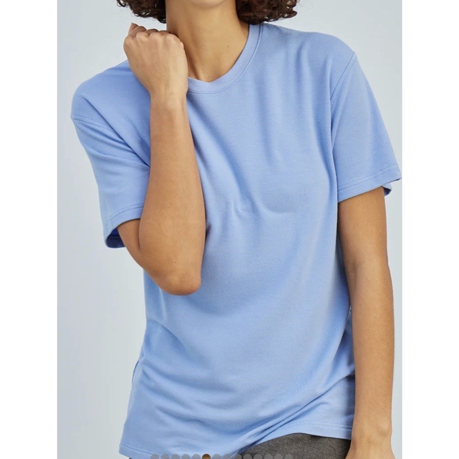 Jamby Adult Jamtee Small Short Sleeve Crew Neck Cornflower Blue T-Shirt Nwt — image 7 of 8